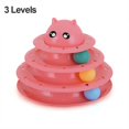 thumbnail image 1 of 3/4 Levels Pet Cat Toy Training Amusement Plate Kitten Tower Tracks Disc Cat Intelligence Triple Disc Tumbler Ball Interactive, 1 of 5