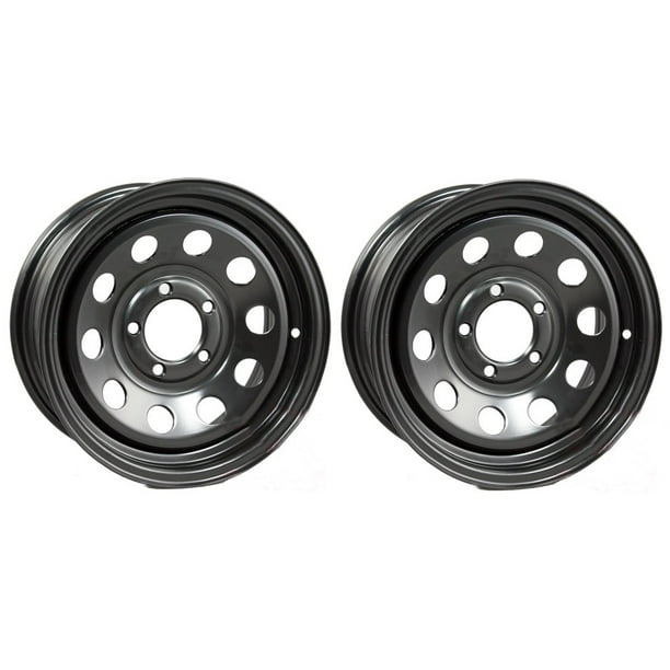 2 Pack Trailer Wheel Black Rims 15 X 5 Modular Style 5 Lug On 4 5 In Walmart Com Walmart Com