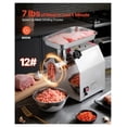 thumbnail image 2 of Electric Meat Mincer #12 - 850W Heavy Duty Sausage Stuffer, 7lbs/min, 2 Blades & Plates - Kitchen/Restaurant, 2 of 9