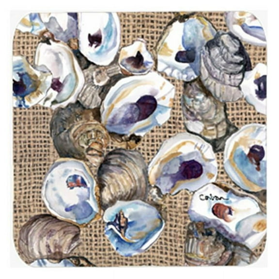 Oyster Foam Coasters, Set Of 4