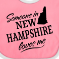 thumbnail image 4 of Inktastic Someone in New Hampshire Loves Me Boys or Girls Baby Bib, 4 of 4