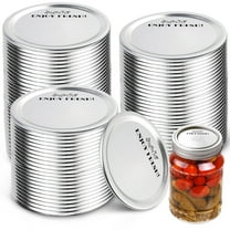 LotFancy 114 Count Wide Mouth Canning Lids, 86mm Metal Mason Jar Lids for Ball, Kerr Jars