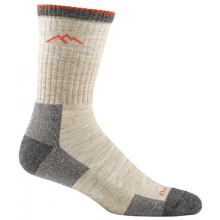 Darn Tough Vermont Men's Merino Wool Micro Crew Cushion Hiking Socks, Oatmeal, (Best Tough Mudder Socks)