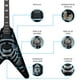 thumbnail image 4 of Paquete Guitarra Electrica Series Jethro By Steelpro 071-sk Color Black Body Burst Material Del Diapasón Álamo Laminado Negro Orientación De La Mano Ambidiestro, 4 of 8