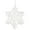 White, variant on Vickerman 12" White Glitter Snowflake Christmas Ornament