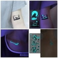 thumbnail image 3 of Tatuajes de arte corporal luminoso brillante, pegatina temporal impermeable de Lobo, serpiente, animales, brazo falso, fiesta, música, Festival, 3 of 4