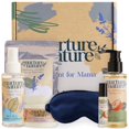 thumbnail image 1 of Nurture by Nature Regalos de spa relajantes para mujeres - Paquete de cuidado de regalos para nuevas mamás para mujeres con spray para almohada para dormir profundo y sales de baño Esenciales para nue, 1 of 5