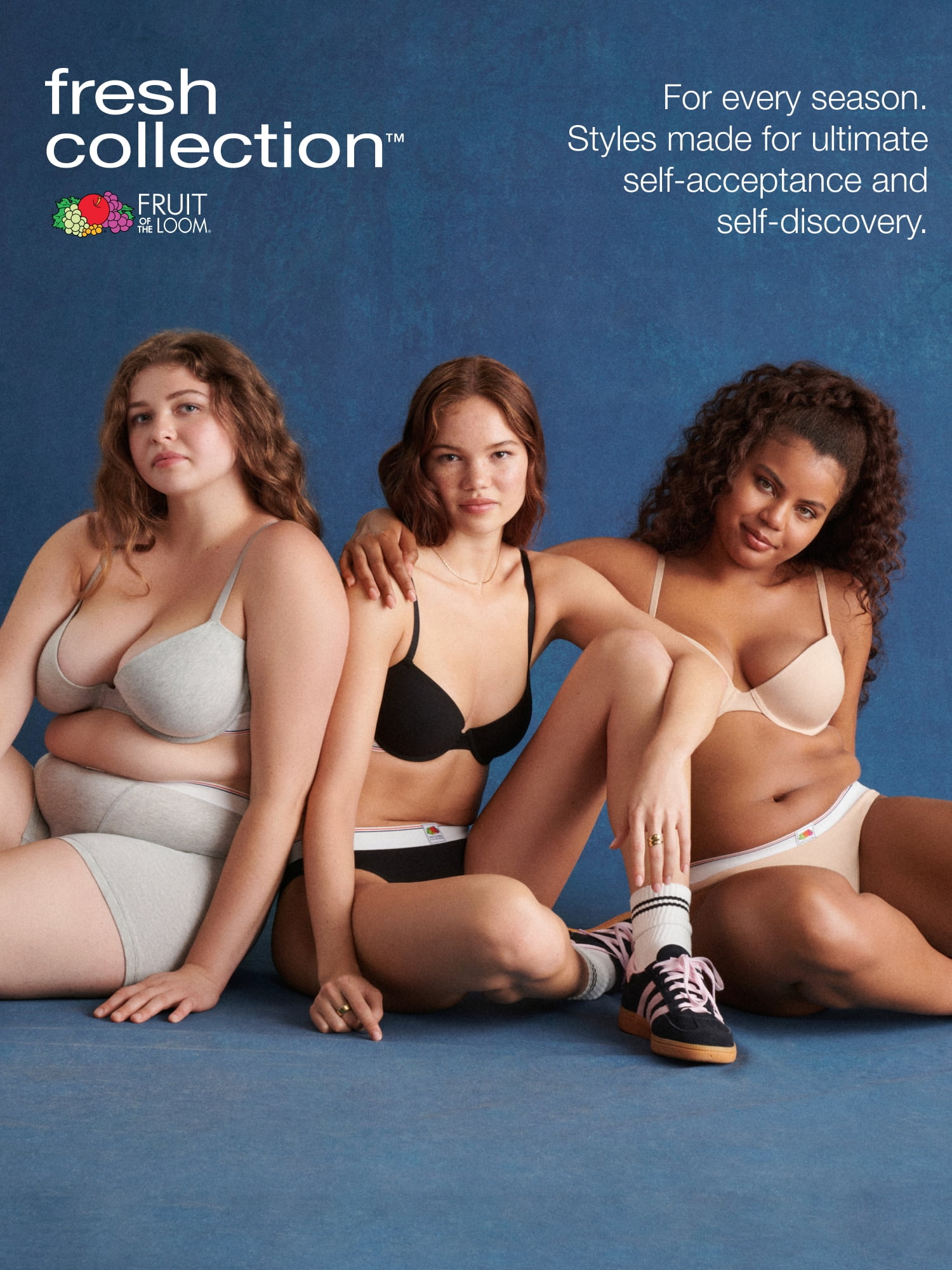 fresh collection by Fruit of the Loom Women's Cotton Thong 2-pack