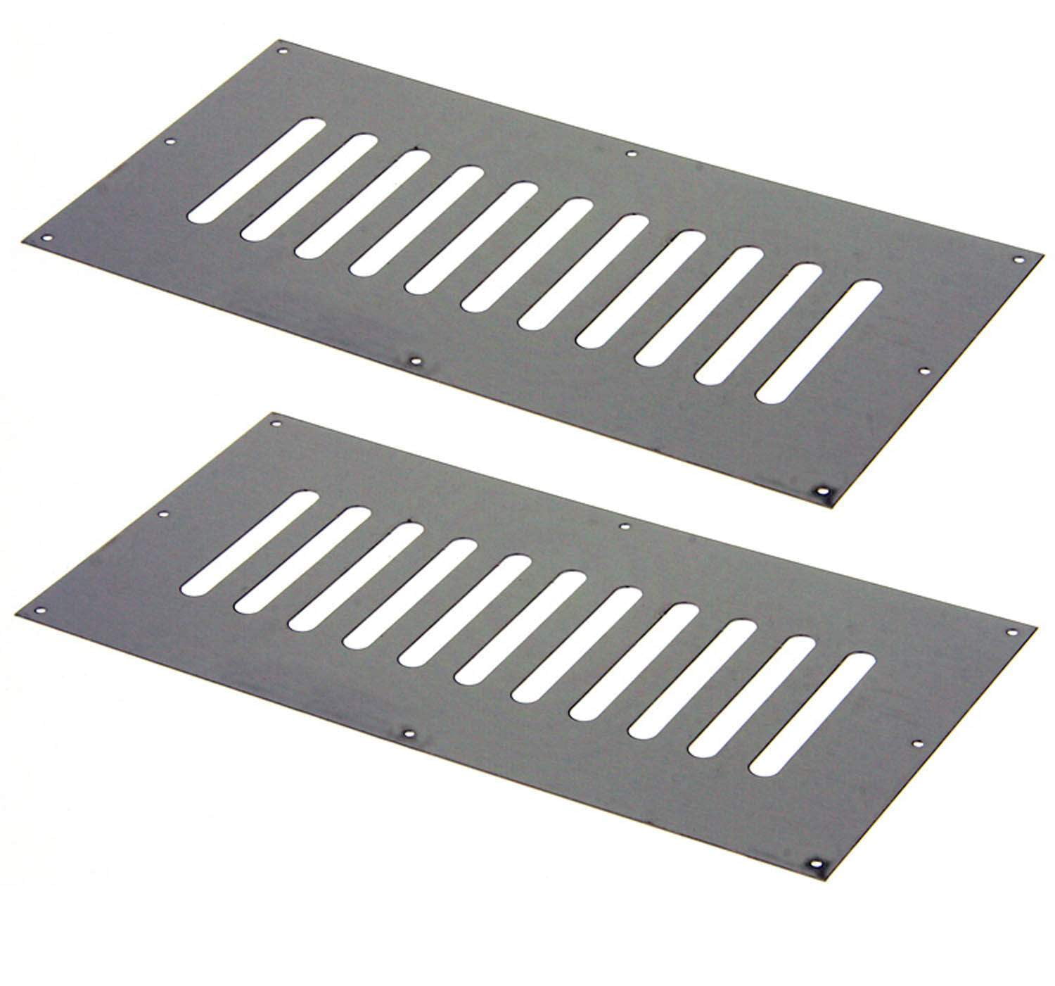 HPC Flat Stainless Steel Enclosure Vents, 8" x 4", Set of 2 Walmart