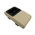 thumbnail image 2 of lacooooppia Car Center Cushion Arm Rest Pad Heightening Pad with Cup Holder Comfortable Auto Armrest Cover for Car SUV Sedan Beige, 2 of 8