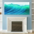 thumbnail image 5 of Empire Art Direct Blue Wave Frameless Free Floating Tempered Glass Panel Graphic Wall Art, 72" x 36", Ready to Hang, 5 of 5