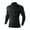 Black, variant on ZUKMRJPC Men's Thermal Compression Shirts Long Sleeve Mock Turtleneck Workout Gym T Shirts Solid Color Running Base Layer Undershirt Tops