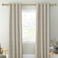thumbnail image 5 of 5/8" Telescoping Double Curtain Rods with Trumpet Finials, 5/8" Front & 1/2" Back, Adjustable 28-48"/48-84"/84-120", Bronze Gold / Gold / Weathered White / Pewter, 5 of 12