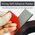 thumbnail image 4 of Adhesive Rubber Strips with Adhesive Backing Self Stick Neoprene Solid Rubber Sheets Rolls Strips for Gaskets Pads Seals Crafts Protection (1" Wide x 1/8" Thick x 10' Long), 4 of 7
