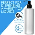 thumbnail image 4 of Impresa Products 6-Pack 8 oz Plastic Pump Dispenser Bottles for Lotion, Massage Oil, Shampoo and More - BPA Free, 4 of 5