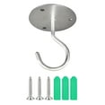 thumbnail image 1 of Youkk Plant Hook Coated Wall-mounted Flower Pot Hanger Rack with Screws Silver, 1 of 6