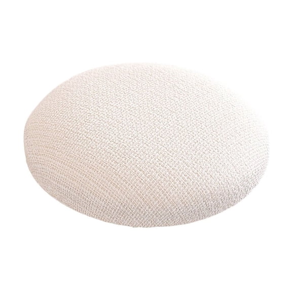 Bar Stool Covers, Round Linen Textured Fabric Slipcover for Swivel Rolling Stool Seat Cushion, Elastic Stretch Bar Stool Seat Cover Protector, Fits 11.8-15 in Diameter, for Home Salon Office