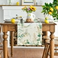 thumbnail image 5 of Smile Eucalyptus Leaves Spring Summer Table Runner and Placemats 13x72inch, 12x18inch, 5 of 15
