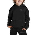 thumbnail image 3 of XEGLSBU Toddler Fall Outfits for Girls 4T-5T City Graphic Hoodie and Jogger for Girls Cute Casual Two Piece Outfit with Letter Print Top and Pants Girls Fall Outfits Size 6-8 a-Black Size 2-3 Years, 3 of 6