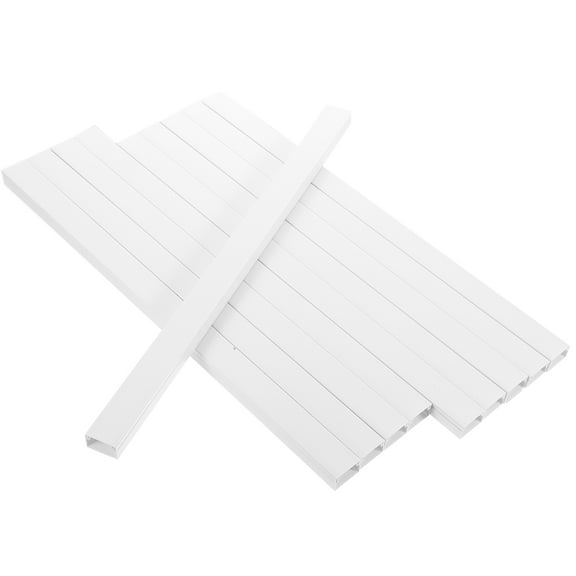 EXHUMKY Cable Cover for Organize Cord Cover Kit White PVC 1Set