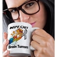 thumbnail image 2 of 3dRose, Wipe Out Brain Tumors Awareness Ribbon Cause Design, 11oz Magic Transforming Mug, 2 of 8