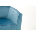 thumbnail image 3 of Fox Hill Trading Windsor Velvet Swivel Chair, Light Blue, 3 of 3
