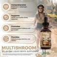 thumbnail image 4 of Mushroom Supplement Liquid Drops with Lions Mane Turkey Tail Cordyceps Reishi Chaga Shitake Maitake Tremella Oyster Mushrooms Poria Supplement and Enokitake Mushrooms Complex Blend by Clean Nutra, 4 of 10