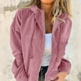 thumbnail image 2 of Women's Street Retro Fashion Casual Hooded Solid Color Jacket With Pocket Jacket, 2 of 2