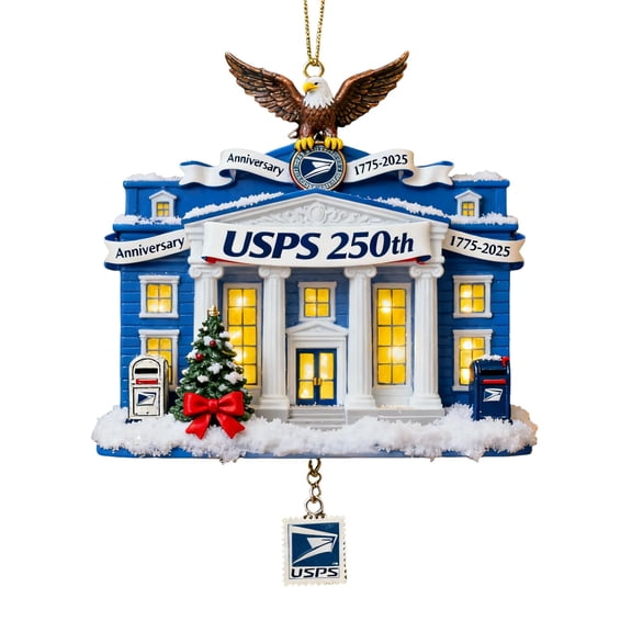 250th Anniversary Christmas Tree Ornament A 8cm, America 250 Merchandise Patriotic Holiday Decor 4th of July Memorial Day