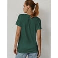 thumbnail image 2 of Womens Loose Fit Tshirts Short Sleeve Summer Tops Casual Workout Yoga Tunic T Shirts Tops, 2 of 6