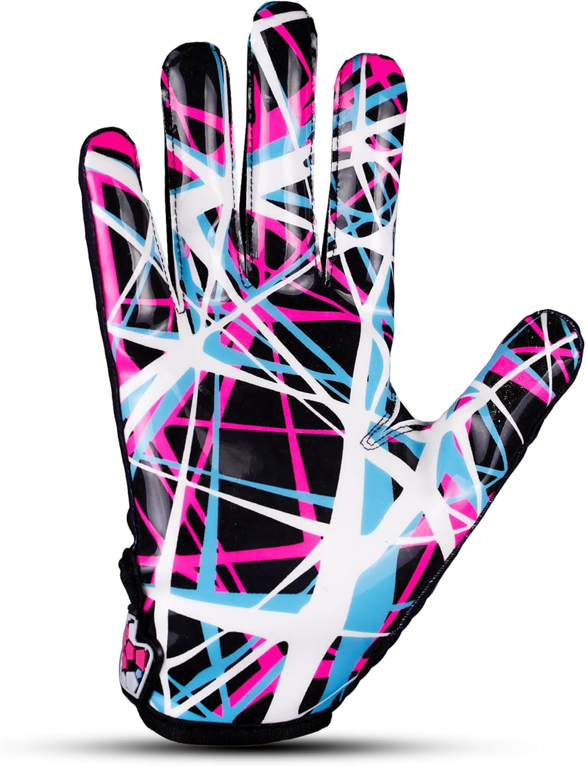 Lupine Jester Cross Eyes Football Gloves Wide Receiver Extra Sticky Grip Adult XL