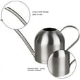 thumbnail image 2 of Long   Stainless Steel Watering Can, Mini Garden Watering Pot with Comfortable Handle for Indoor Plants, 2 of 6