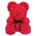 thumbnail image 4 of Oso de flores rosas de 40 cm, flor artificial, jabón, flor eterna creativa, abrazo, oso, caja de regalo, regalo de cumpleaños, 4 of 5