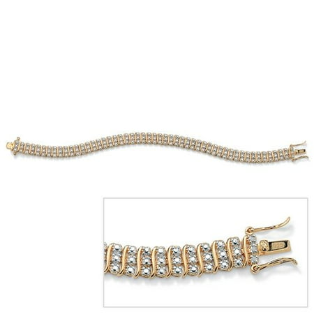 Palm Beach Jewelry Round Cut Diamond Tennis Bracelet