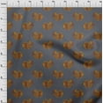 thumbnail image 3 of oneOone Georgette Viscose Fabric Fish Block Fabric Prints By Yard 42 Inch Wide, 3 of 4