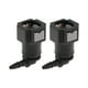 thumbnail image 1 of Conector rápido de línea de combustible de 1/8" para manguera ID para conector macho de 5/16" SAE hembra a barbado adaptador rápido de 90 grados accesorios de sellado plástico negro gris 2 piezas, 1 of 6