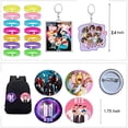thumbnail image 3 of Conjunto regalo para fans de BTS - Bolsa, calcomanías, mascarillas, cinta cuello, llaveros, pulseras, insignias, 3 of 3
