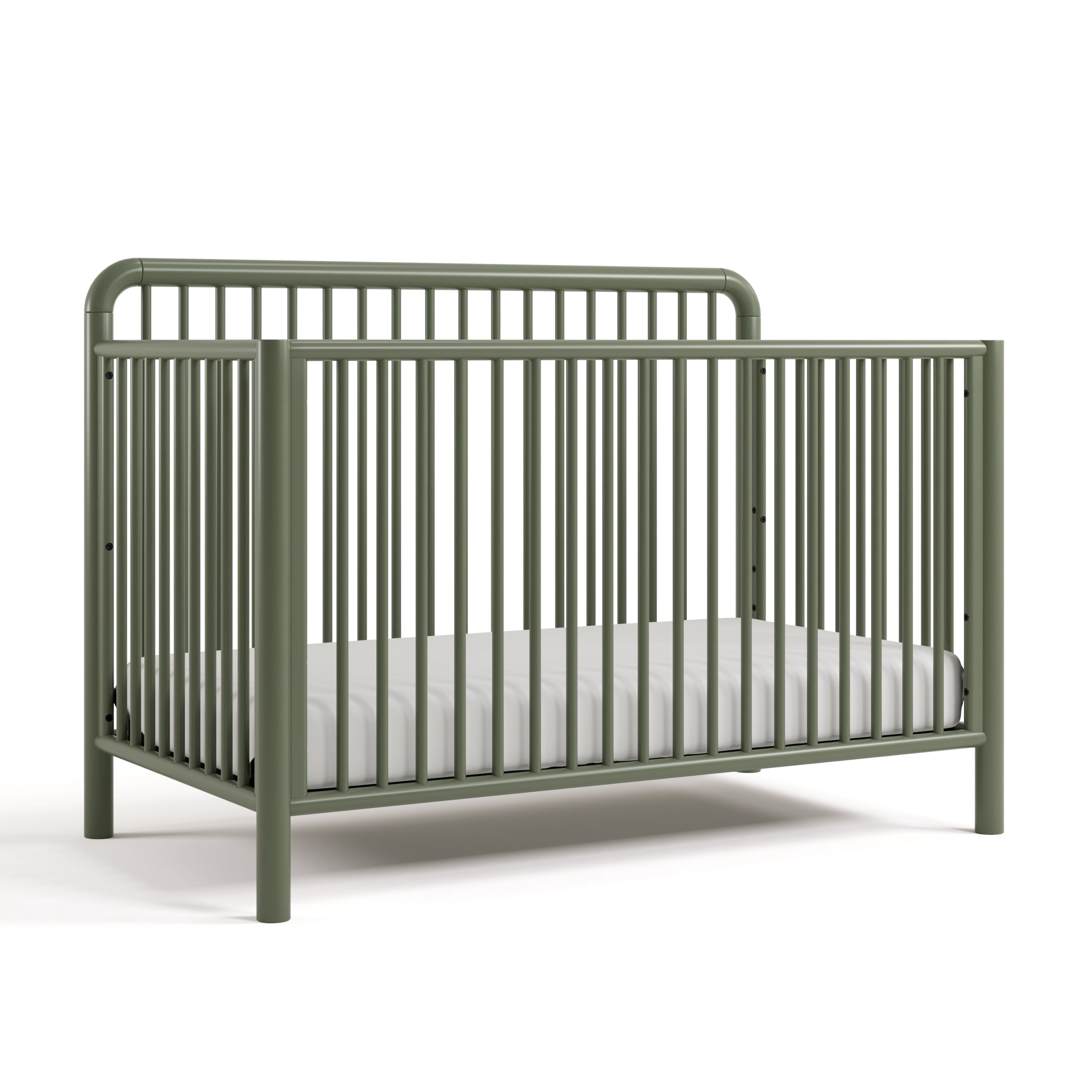 Storkcraft Porto 5-in-1 Convertible Crib with Bonus Toddler Guardrail - Olive