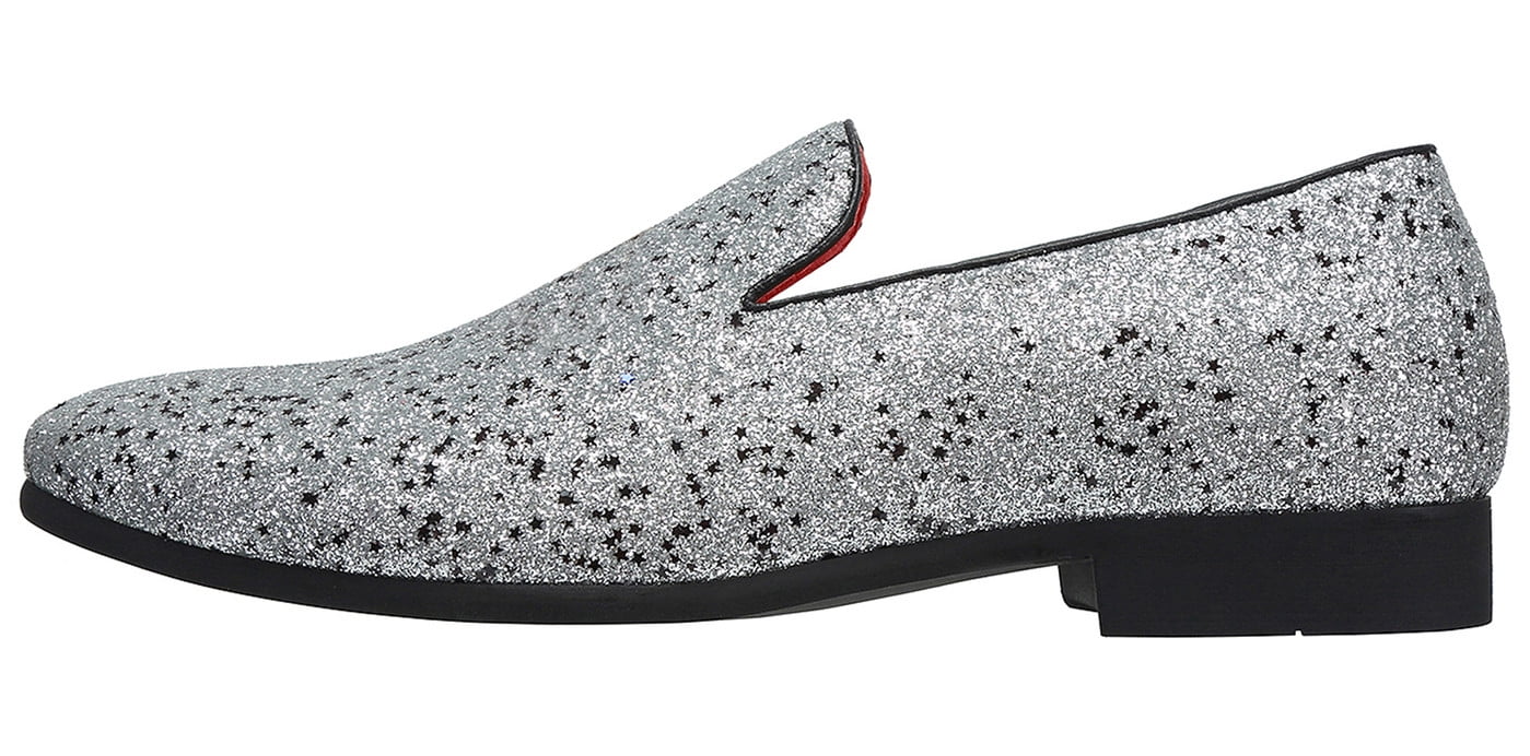 Black sparkly mens dress shoes sale
