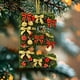 thumbnail image 4 of Adornos navideños artesanales decorativos para el árbol, monogramas decorativos acrílicos 2D con gorro de Papá Noel, 26 letras, adornos navideños colgantes para manualidades, decoración navideña para, 4 of 5