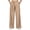 Khaki, variant on Admvng Women's Pants Wide Leg Elastic Waist Streetwear Trendy Trousers