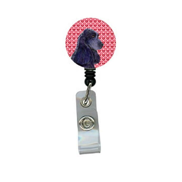 Porte-badge Rétractable Cocker Spaniel avec Clip