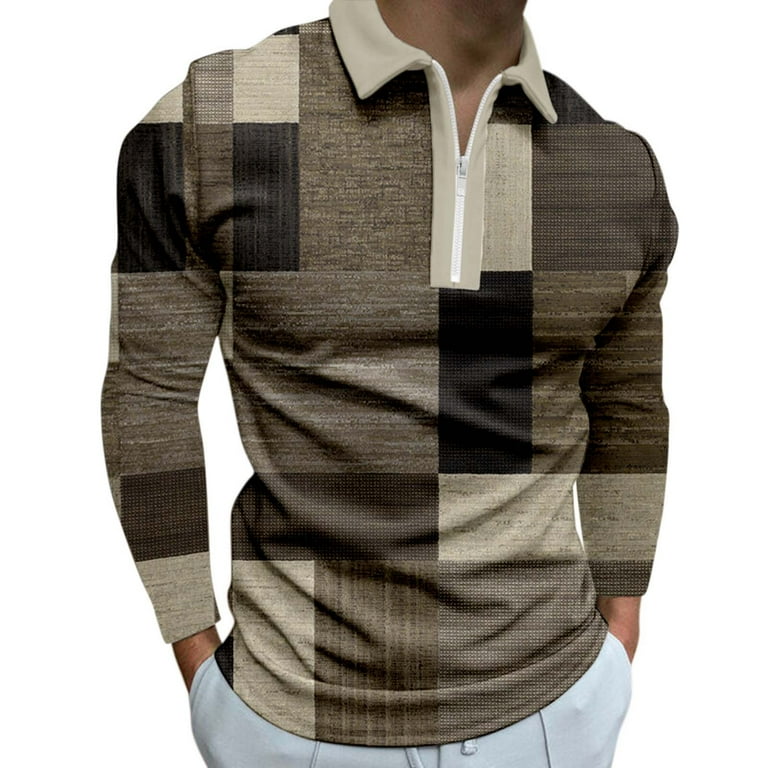 walmart brown long sleeve shirt