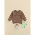 thumbnail image 2 of Qiylii Boys Dinosaur Pattern Sweatshirt, Long Sleeve Round Neck Pullover Tops, 2 of 8