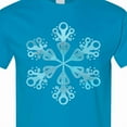 thumbnail image 4 of Inktastic Icy Blue Winter Snowflake T-Shirt, 4 of 5