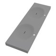 thumbnail image 5 of CastelloUSA Thin Wall Mount Shallow Basin Double Bathroom Sink in Gray, 5 of 8