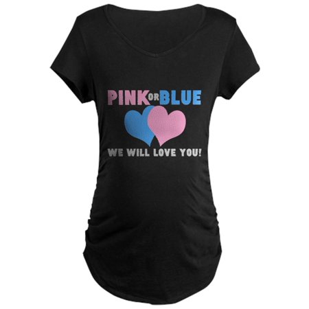 

CafePress - PINK OR BLUE Maternity T Shirt - Maternity Dark T-Shirt