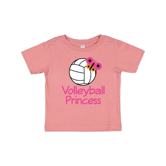 Inktastic Volleyball Butterfly Princess Girls Baby T-Shirt