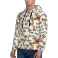 thumbnail image 2 of Hoodies for Men - Hawaiian Style Green Coconut Tree Long Sleeve Comfrt Men'S Fashion Hoodies & Sweatshirts, Sweatshirts for Men Hoodies Pullover Clothing Clothes with Pouch, 2 of 7