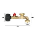 thumbnail image 2 of AIRKOUL Propane Refill Adapter w/ON-Off Valve and Gauge Fill 1Lb Bottle From 5-40Lb Tank,2 PACK, 2 of 6
